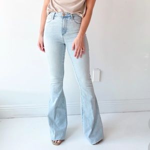 Articles of society never worn light wash flare